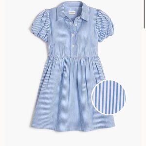 🆕 Crewcuts Blue and White Striped Kids Dress